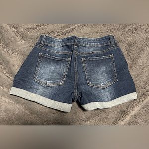 Maurices Dark Blue Denim Shorts 11/12